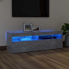 TV Cabinet with LED Lights 120x35x40 cm Concrete grey