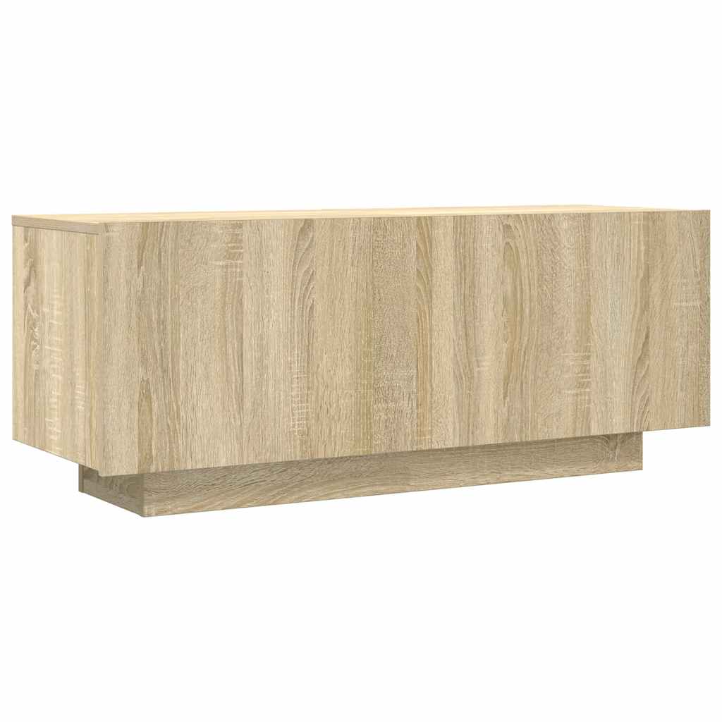 vidaXL TV Cabinet Sonoma Oak 100x35x40 cm Engineered Wood 2
