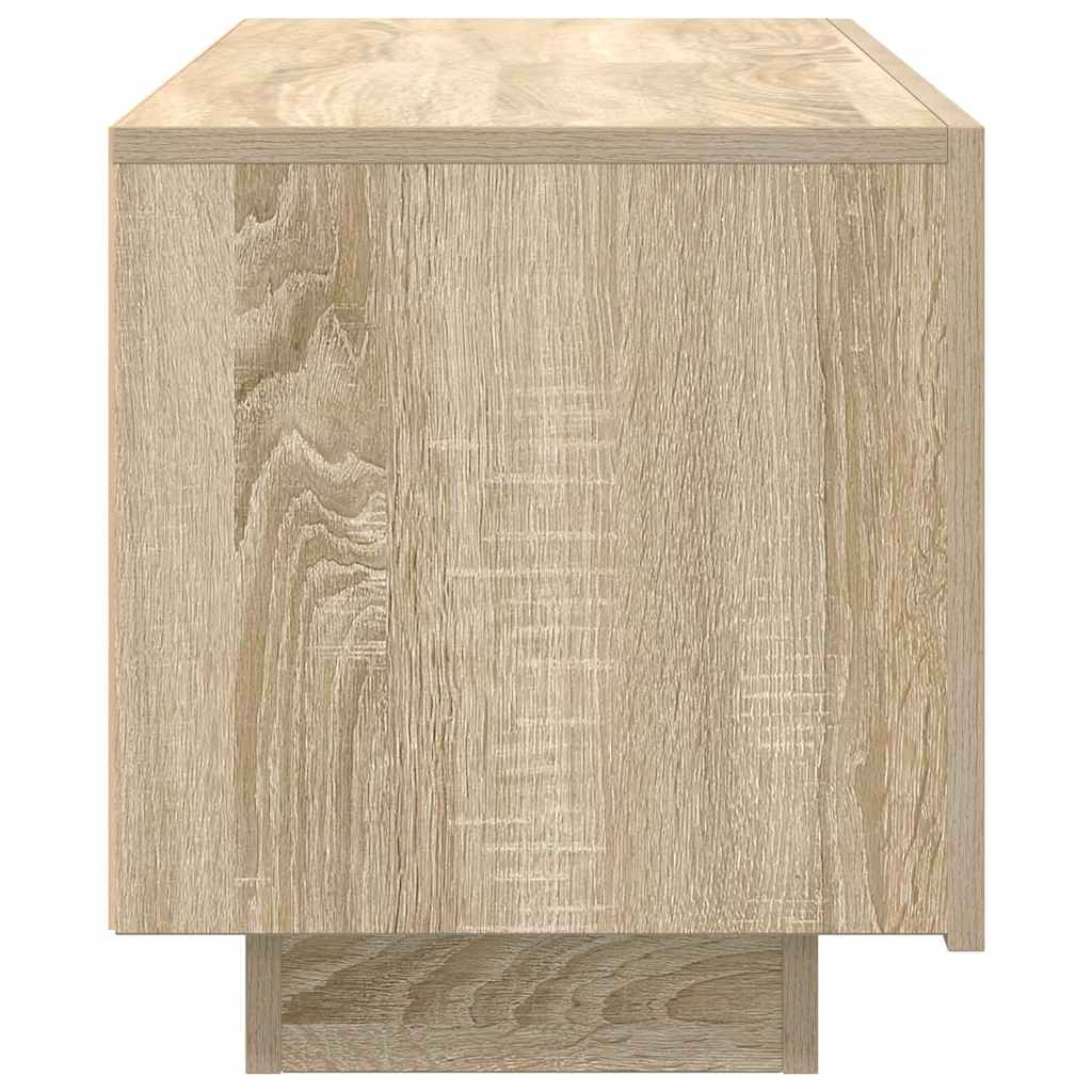 vidaXL TV Cabinet Sonoma Oak 100x35x40 cm Engineered Wood 6