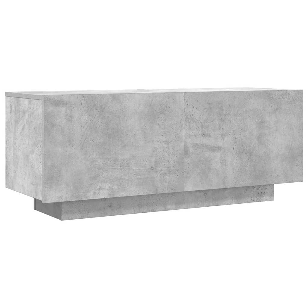 vidaXL TV Cabinet Concrete Grey 100x35x40 cm Engineered Wood 2