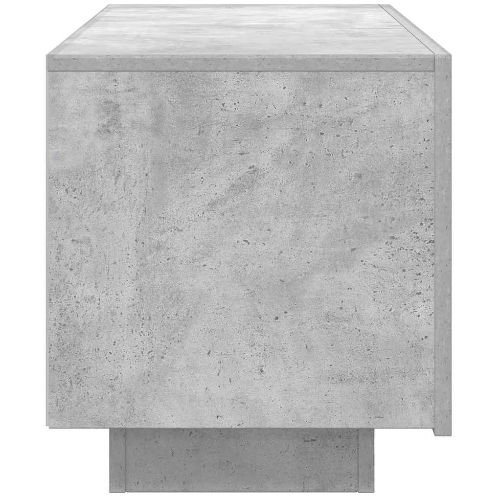 vidaXL TV Cabinet Concrete Grey 100x35x40 cm Engineered Wood 6