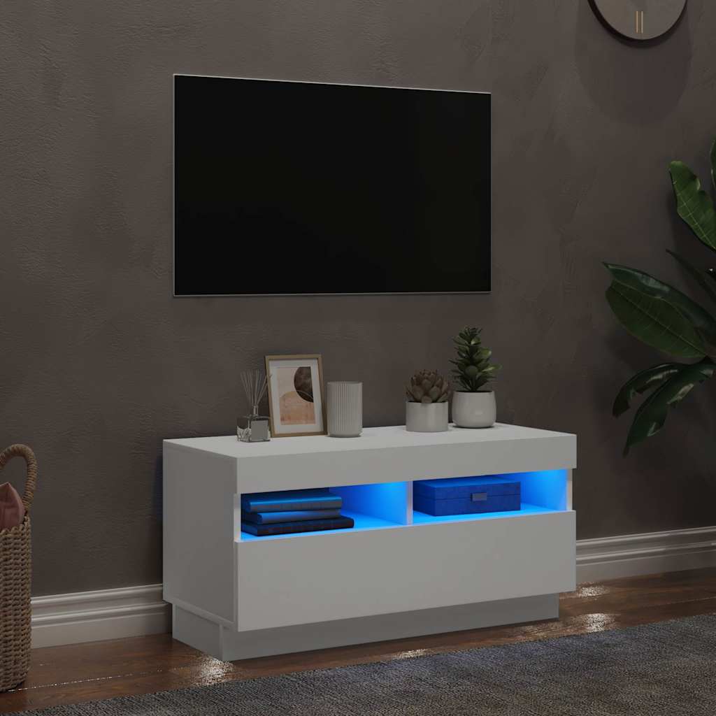 vidaXL TV Cabinet with LED Lights 80x35x40 cm