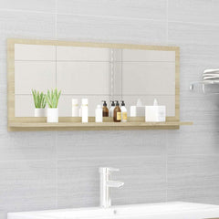 vidaXL Bathroom Mirror Sonoma Oak 90x10.5x37 cm Engineered Wood 1