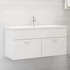 Sink cabinet Engineered Wood 100 x 38.5 x 46 cm White