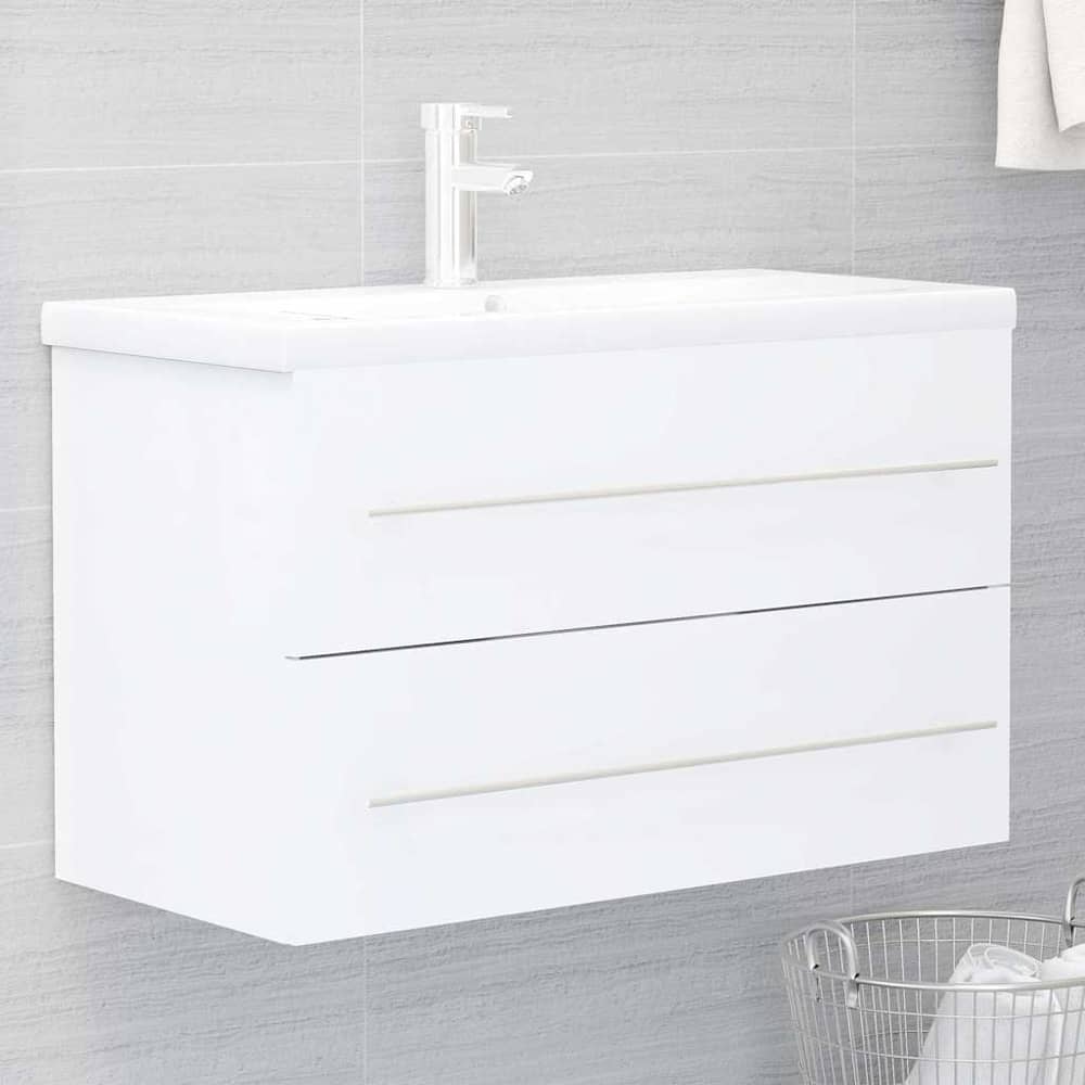Sink Cabinet Engineered Wood White