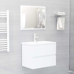 vidaXL Sink Cabinet White 60x38.5x45 cm Engineered Wood 3