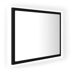 vidaXL Mirror | Black | Engineered wood, acrylic | Medium | Bathroom Mirror 2