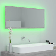vidaXL Mirror | Concrete grey | Engineered wood and acrylic | Medium 4