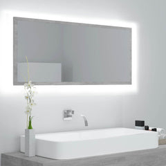vidaXL Mirror | Concrete grey | Engineered wood and acrylic | Medium 1