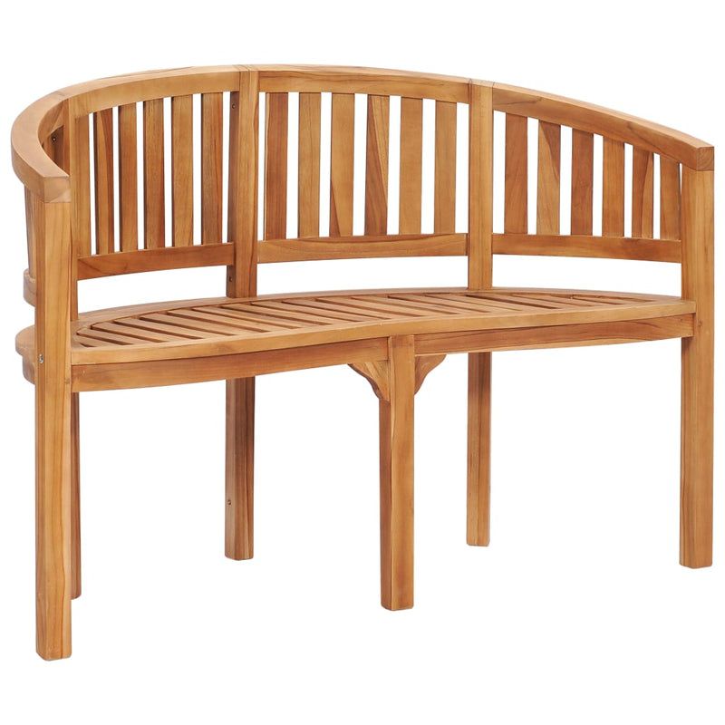 5 Piece Banana Garden Lounge Set Solid Teak Wood