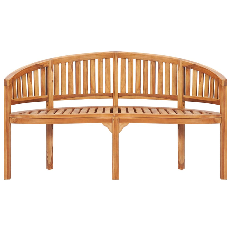 5 Piece Banana Garden Lounge Set Solid Teak Wood