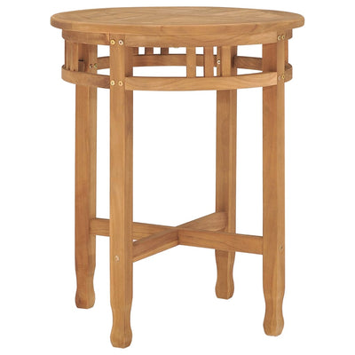 3 Piece Garden Dining Set Solid Teak Wood