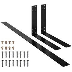 vidaXL Backrest For Pallet Sofa | Black | Iron | Medium | Durable 2