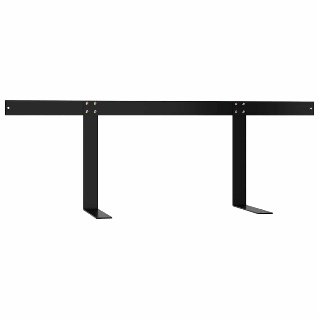 vidaXL Backrest For Pallet Sofa | Black | Iron | Medium | Durable 3
