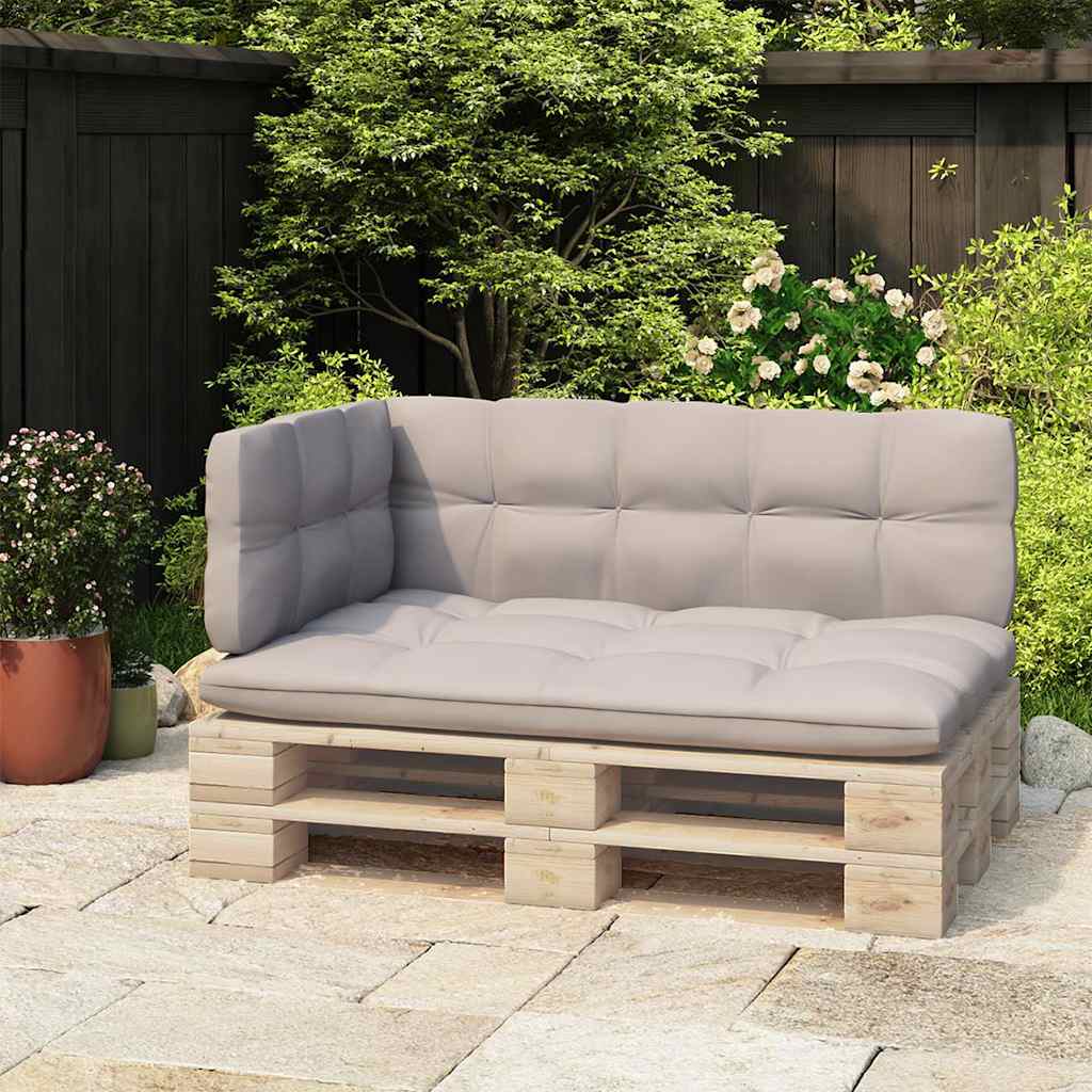 vidaXL Backrest For Pallet Sofa | Black | Iron | Medium | Durable 1