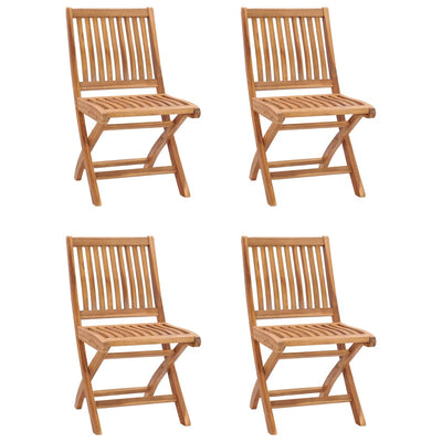 5 Piece Garden Dining Set Solid Teak Wood