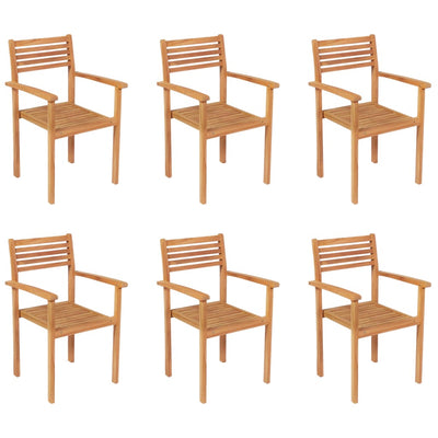 7 Piece Garden Dining Set Solid Teak Wood