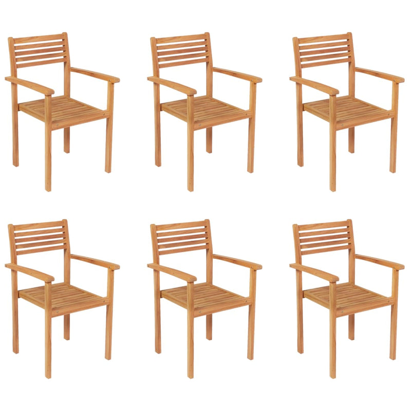 7 Piece Garden Dining Set Solid Teak Wood