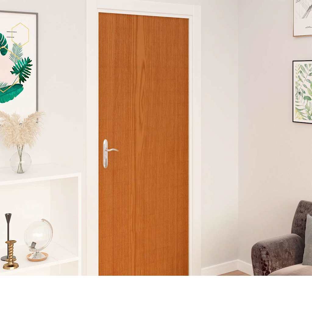 vidaXL Door Film | Set of 4 | Light Oak | PVC | 210 x 90 cm 1