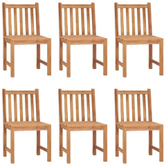 3 Piece Garden Dining Set Solid Wood Teak 6x chair + table