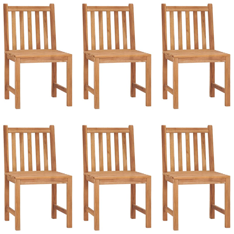 7 Piece Garden Dining Set Solid Teak Wood