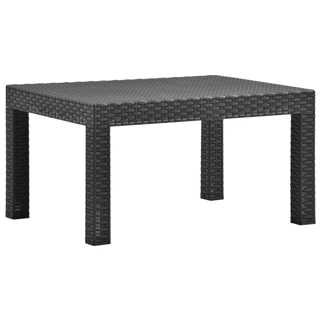 vidaXL Garden Table | Anthracite | Polypropylene | Medium | Lightweight 1