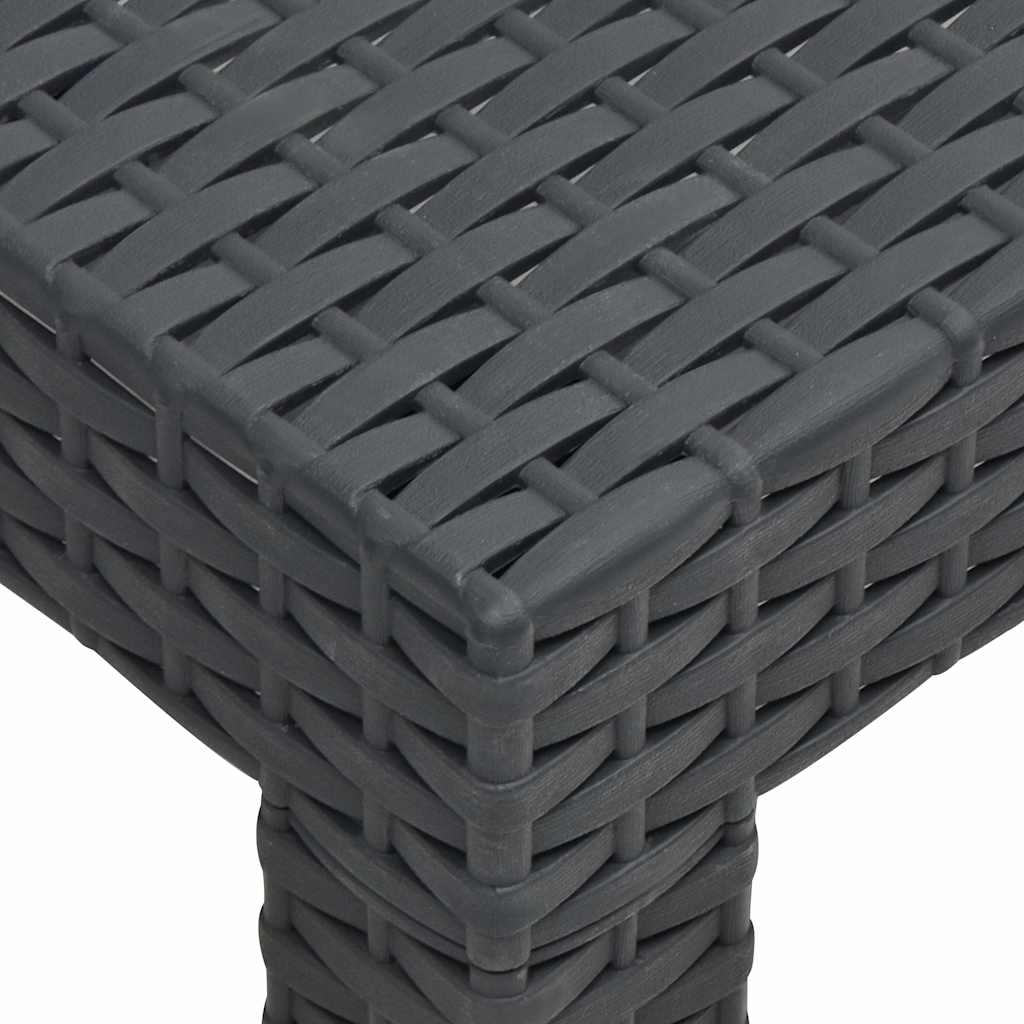 vidaXL Garden Table | Anthracite | Polypropylene | Medium | Lightweight 5
