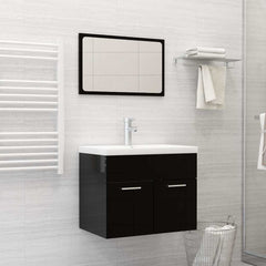Built-in Basin with Faucet Ceramic White 61 x 39 x 18 cm