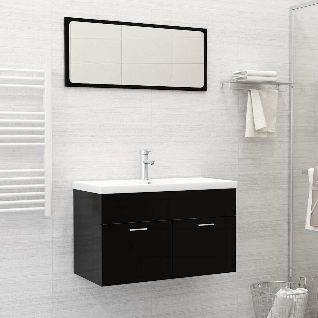 Built-in Basin with Faucet Ceramic White 81 x 39 x 18 cm
