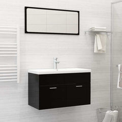 Built-in Basin with Faucet Ceramic White 81 x 39 x 18 cm