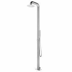 315941 vidaXL Garden Shower 225 cm Stainless Steel 1