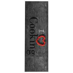vidaXL Kitchen Carpet | Black | Polyamide | 60x300 cm | Pattern | Runner Rug 2