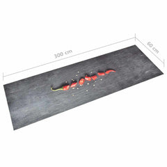 vidaXL Kitchen Carpet | Grey | Polyamide, Latex | 300 x 60 cm | Non-slip 5