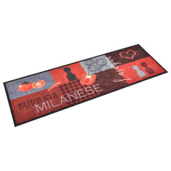 vidaXL Kitchen Carpet | Red | Polyamide | 180 x 60 cm | Kitchen Carpet 2