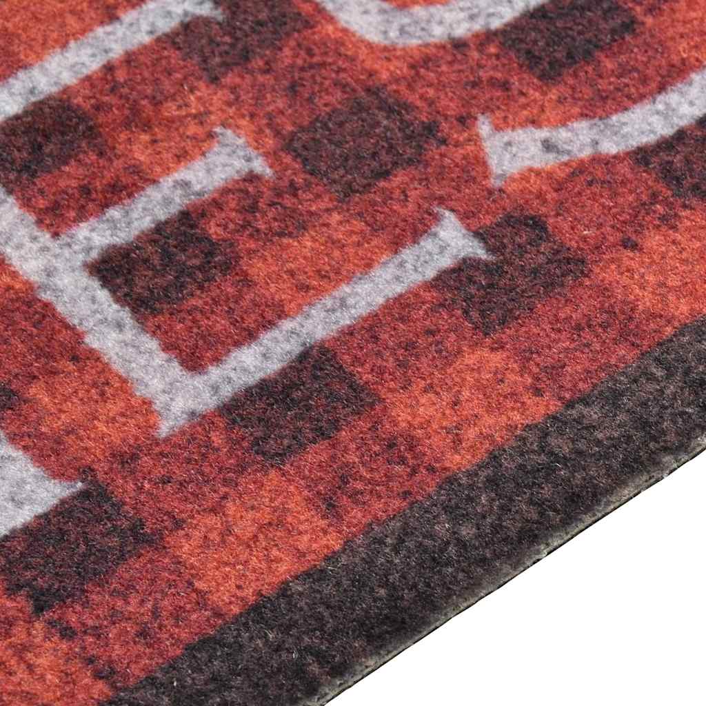 vidaXL Kitchen Carpet | Red | Polyamide | 180 x 60 cm | Kitchen Carpet 3