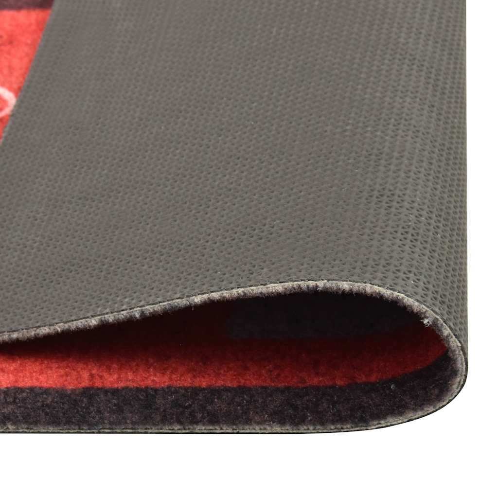 vidaXL Kitchen Carpet | Red | Polyamide | 180 x 60 cm | Kitchen Carpet 4