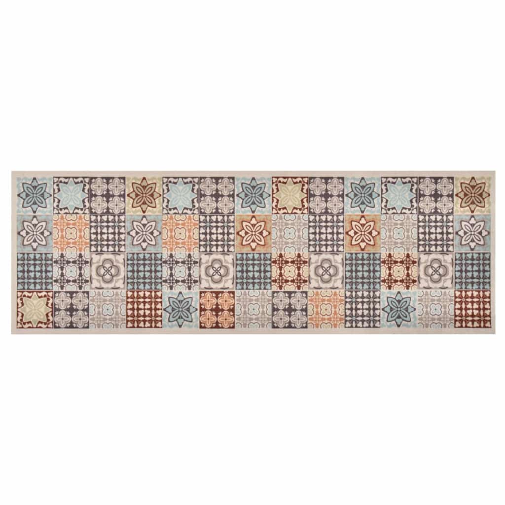 vidaXL Kitchen Carpet Washable Mosaic Colour 60x180 cm 1