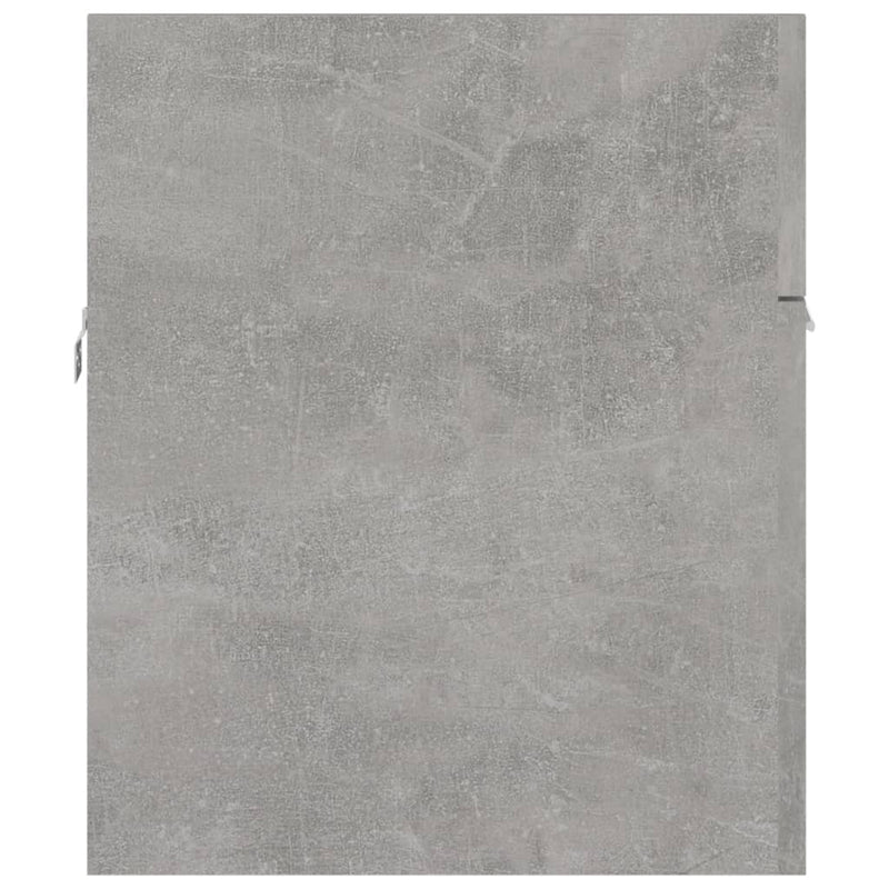 2 Piece Bathroom Furniture Set Concrete Grey Engineered Wood