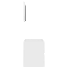 vidaXL Bathroom Furniture Set | White | Engineered Wood, Acrylic | Medium 4