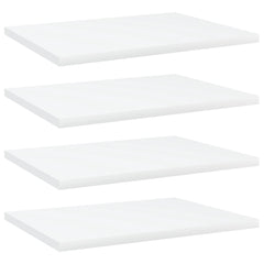 805154 vidaXL Bookshelf Boards 4 pcs White 40x30x1,5 cm Engineered Wood 1