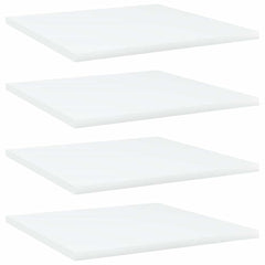 805170 vidaXL Bookshelf Boards 4 pcs White 40x40x1,5 cm Engineered Wood 1