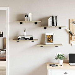 805240 vidaXL Bookshelf Boards 4 pcs Sonoma Oak 60x30x1,5 cm Engineered Wood 3