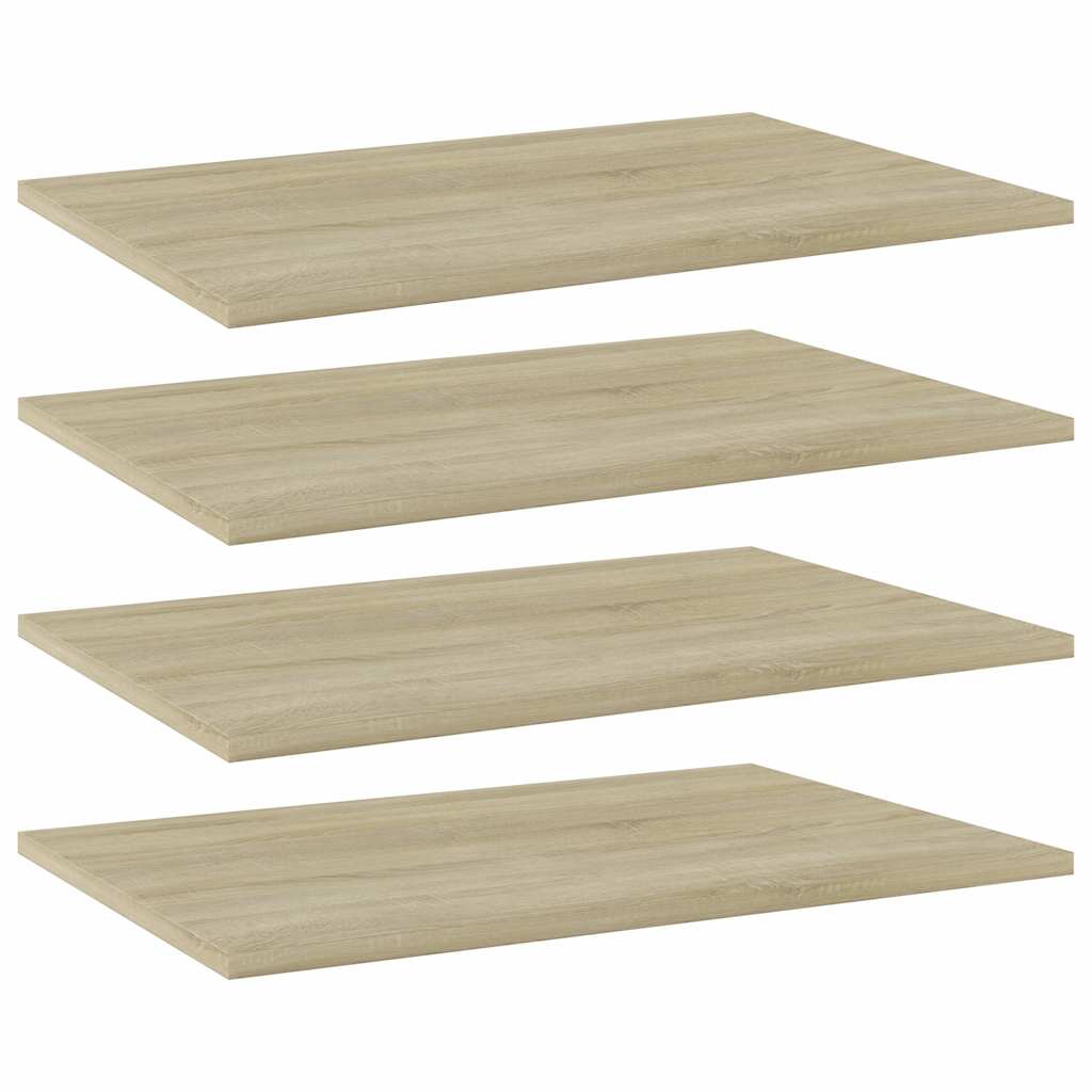 805256 vidaXL Bookshelf Boards 4 pcs Sonoma Oak 60x40x1,5 cm Engineered Wood 1