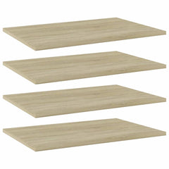 805256 vidaXL Bookshelf Boards 4 pcs Sonoma Oak 60x40x1,5 cm Engineered Wood 1