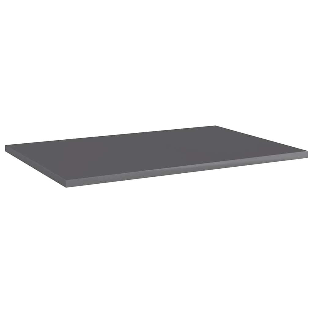 805265 vidaXL Bookshelf Boards 8 pcs High Gloss Grey 60x40x1,5 cm Engineered Wood 2