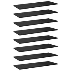 805327 vidaXL Bookshelf Boards 8 pcs High Gloss Black 80x30x1,5 cm Engineered Wood 2