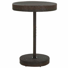 vidaXL Garden Bar Set | Brown | PE rattan | Medium | Seats Many | Garden Bar Set 3