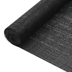 vidaXL Privacy Net Black 1.8x25 m HDPE 75 g/m² 1
