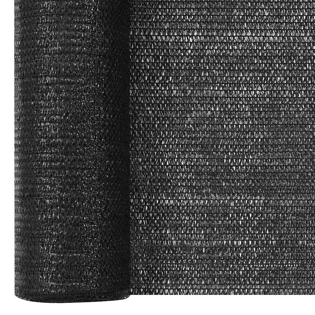 vidaXL Privacy Net Black 1.8x25 m HDPE 75 g/m² 3
