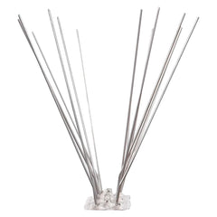 vidaXL 4-row Stainless Steel Bird & Pigeon Spikes Set of 20 10 m 4